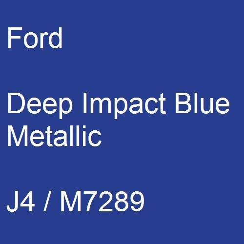 Ford, Deep Impact Blue Metallic, J4 / M7289.